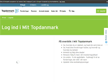 Tablet Screenshot of mit.topdanmark.dk